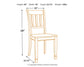 Whitesburg Dining Room Side Chair (2/CN)