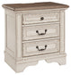 Realyn Three Drawer Night Stand