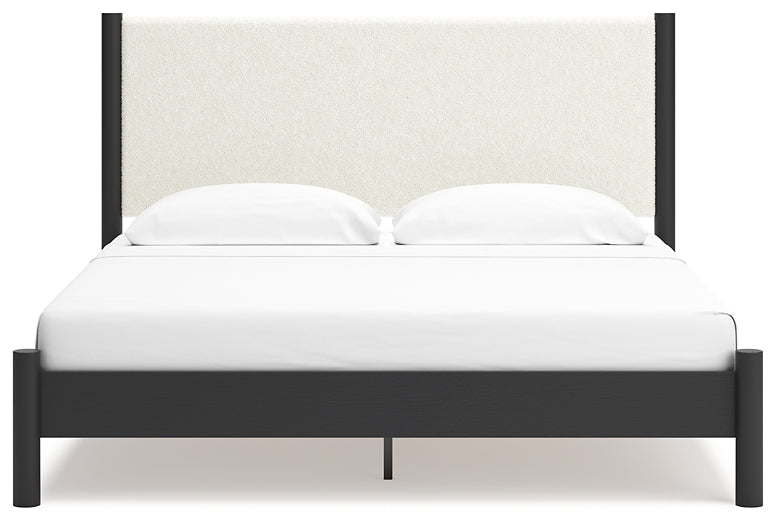 Cadmori  Upholstered Panel Bed